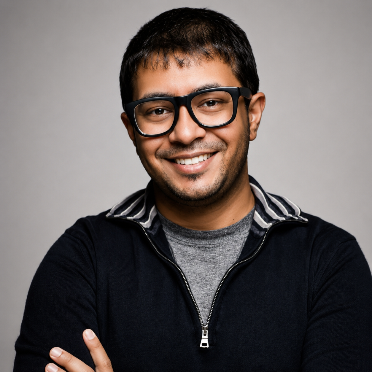 Taposh Dutta Roy smiling warmly